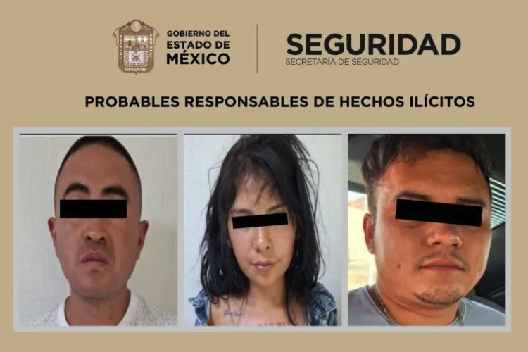 Detienen en Chimalhuacán a presuntos extorsionadores de mercado de Chalco