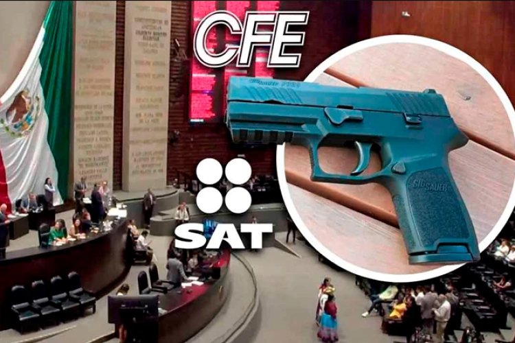 Aprueban que empleados de CFE, Pemex y otras instituciones porten armas de fuego