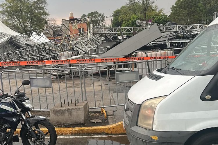 Confirman ocho heridos por colapso de escenario en la GAM