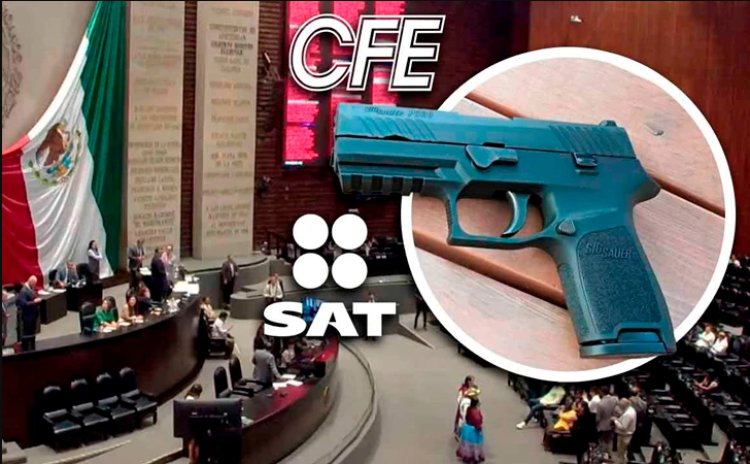 Aprueban que empleados de CFE, Pemex y otras instituciones porten armas de fuego