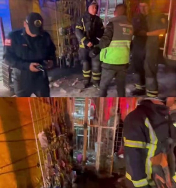 Explosión e incendio en Mercado de Sonora deja varios lesionados