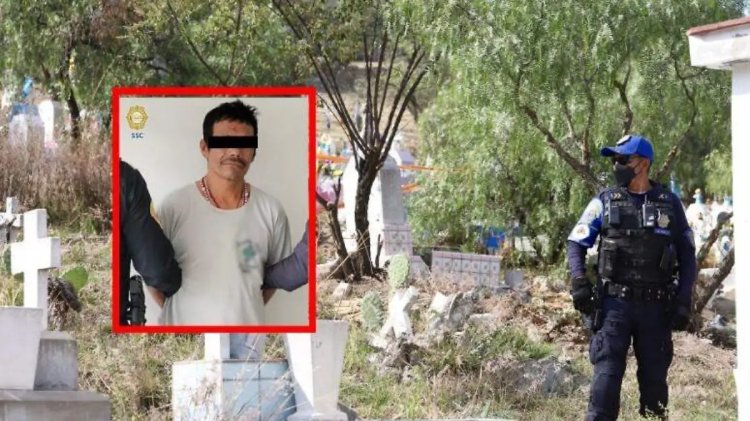 Detienen a sujeto que profanaba tumbas en Iztapalapa