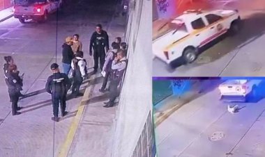 Policías de Chimalhuacán atropellan a perrito e intentan intimidar a ciudadanos para borrar evidencia