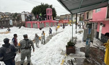 Desbordamiento en la Presa Los Cuartos, en Naucalpan dejó 50 viviendas dañadas y calles contaminadas