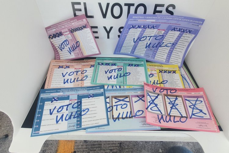 Uno de cada diez votos resultó nulo en elección judicial del 1 de junio