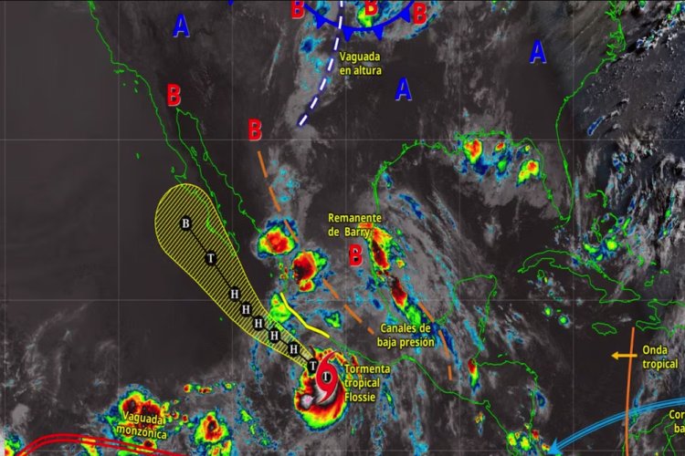 Prevén que tormenta tropical Flossie se intensifique a huracán al final del día