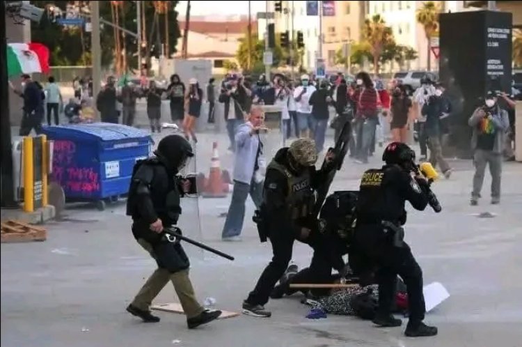 Al menos 190 personas arrestadas en medio de disturbios en California