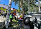 Pipa de gas LP vuelca tras quedarse sin frenos en la alcaldía Tlalpan