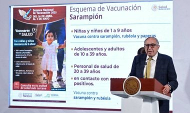Buscan erradicar brotes de sarampión en México para antes de que concluya el año