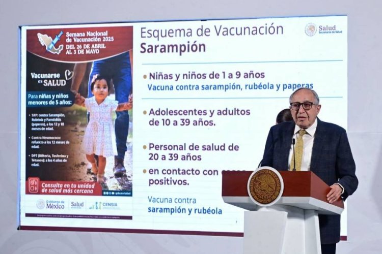 Buscan erradicar brotes de sarampión en México para antes de que concluya el año