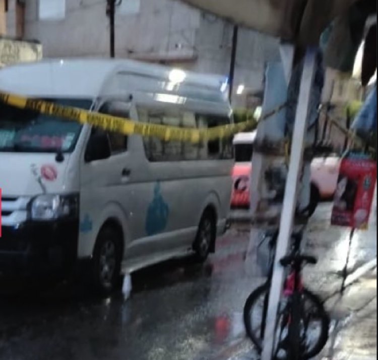 Matan a balazos a chofer de transporte público en Chalco