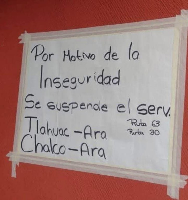 En Valle de Chalco aumentó 63 por ciento el robo en transporte público