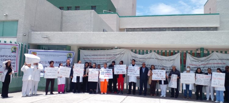 Realizan paro activo en Hospital Mónica Pretelini de Toluca