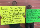 Entre protestas, presidenta nacional de Morena se reúne con la prensa en Guerrero