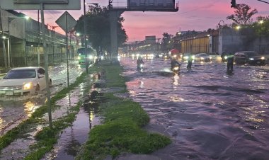 Oriente de la CDMX amanece con caos tras fuertes lluvias de la madrugada
