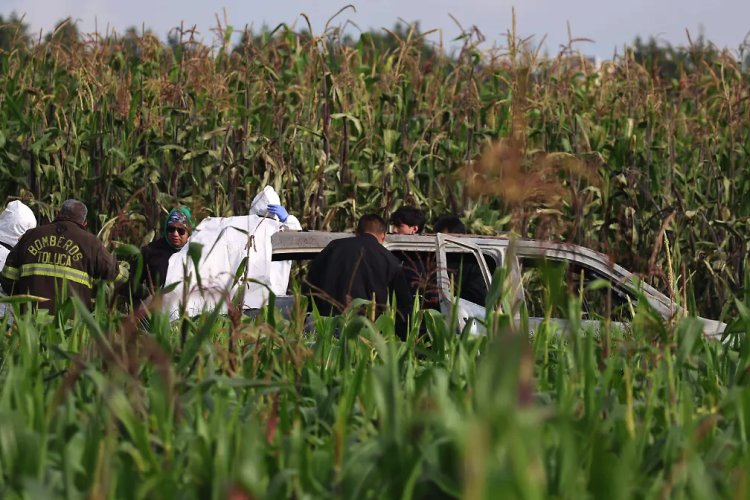 Encuentran cuerpo sin vida al interior de un carro calcinado en Toluca