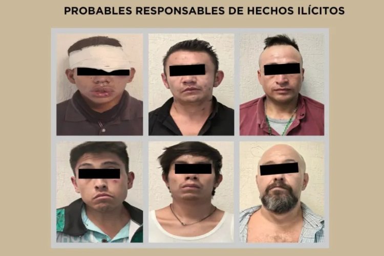 Detienen a siete presuntos responsables de homicidio y tráfico de drogas en Valle de Chalco