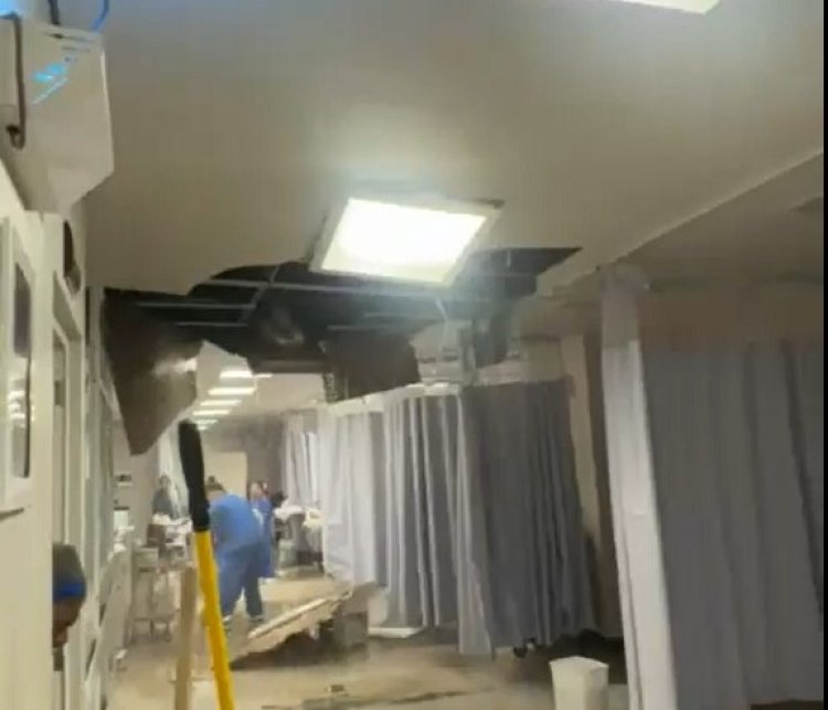 Por falta de mantenimiento colapsa techo en hospital de Ixtapaluca