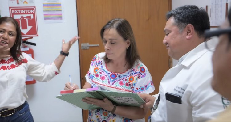 Gobernadora de Veracruz pretendía presumir abasto de medicamentos y llega a hospital sin medicamentos