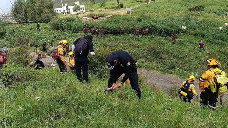 Localizan indicios forenses y más de 150 prendas en operativo en la Sierra de Guadalupe