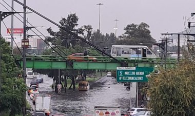 Lluvias intensas provocan afectaciones viales en la Ciudad de México y zona metropolitana