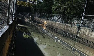 Continúa sin servicio Línea A del Metro tras fuertes lluvias del domingo