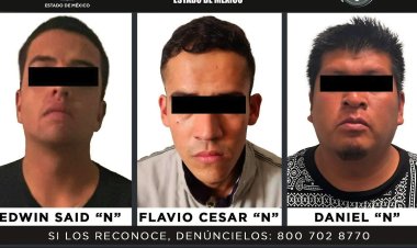 Detienen a integrantes de “Los Lagartos” en Tecámac por robo y privación de la libertad