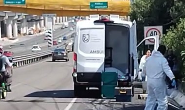 Ciclista muere atropellado en la autopista México-Puebla; conductor huyó del lugar