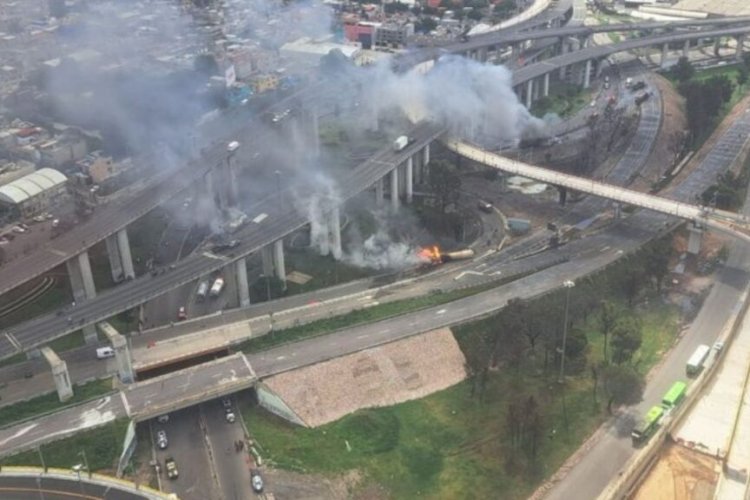 Explosión de pipa de gas en calzada Zaragoza deja casi 60 personas heridas