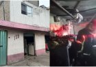 Aparente cortocircuito provoca incendio en lavandería de Iztapalapa
