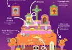Infografía: ¿Qué elementos lleva el altar de Día de Muertos?