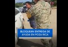 Frenan entregar de ayuda a damnificados  en Poza Rica
