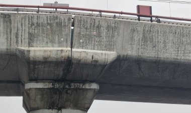 Alertan vecinos que vías de la Línea 12 del Metro se separan