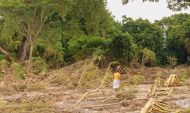 Pérdida total de cultivos en Tumbadero, Puebla por desbordamiento del río Pantepec