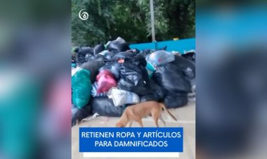 Acaparan ayuda a damnificados
