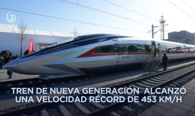 Tren de alta velocidad en China alcanza récord y podría ser el más rápido del mundo