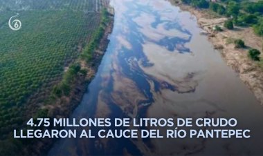 Tras derrame de 30 mil barriles de hidrocarburo en río Pantepec, continúan trabajos de reparación