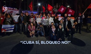 Mexicanos exige fin del bloqueo a Cuba frente a embajada EEUU