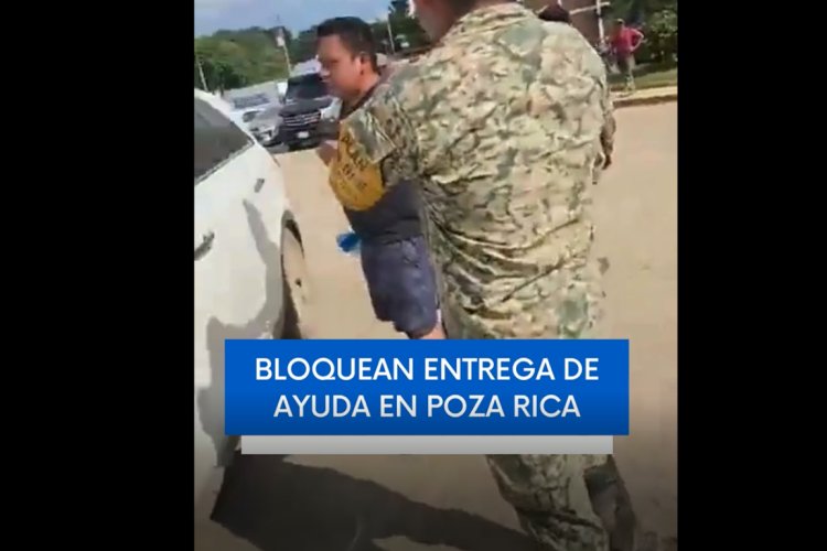 Frenan entregar de ayuda a damnificados  en Poza Rica