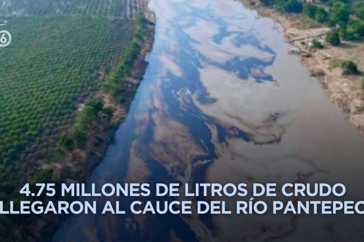 Tras derrame de 30 mil barriles de hidrocarburo en río Pantepec, continúan trabajos de reparación