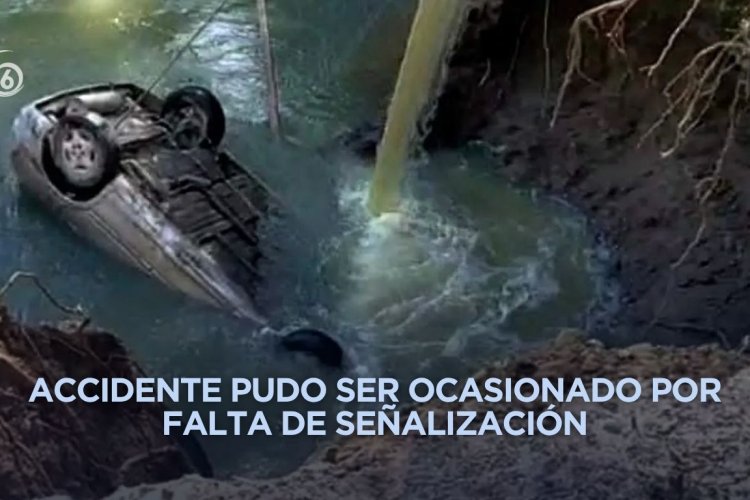 Albañiles mueren ahogados tras caer su carro en río de Cuautitlán Izcalli