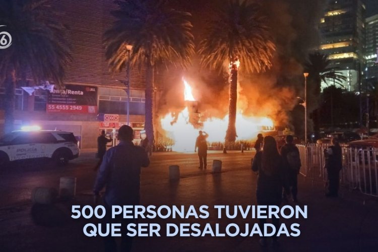 Controlan incendio en restaurante “La Soldadera” cerca del Monumento a la Revolución