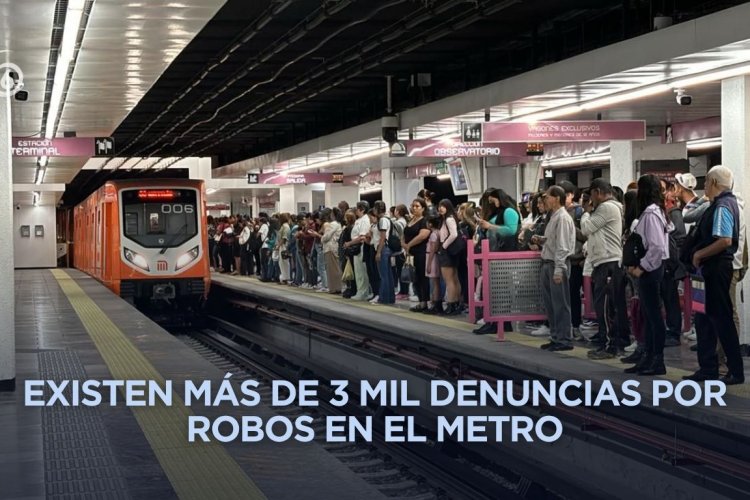 La mitad de robos a transporte público de CDMX ocurren en el Metro