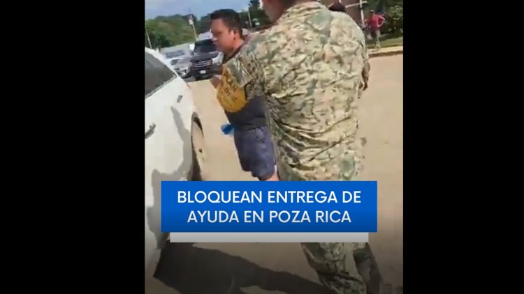 Frenan entregar de ayuda a damnificados en Poza Rica