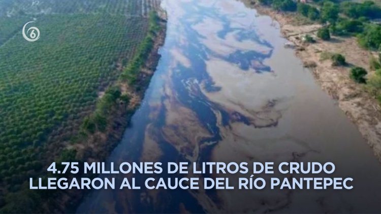 Tras derrame de 30 mil barriles de hidrocarburo en río Pantepec, continúan trabajos de reparación