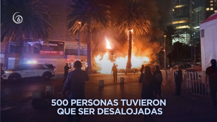 Controlan incendio en restaurante “La Soldadera” cerca del Monumento a la Revolución