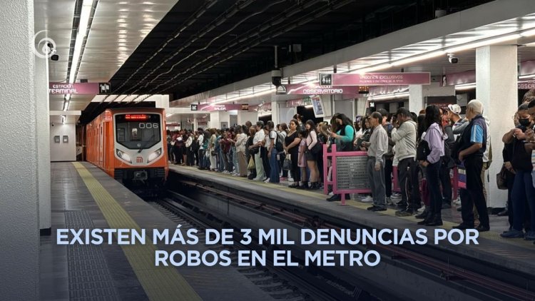 La mitad de robos a transporte público de CDMX ocurren en el Metro