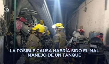Explosión en taller mecánico de Chimalhuacán deja dos heridos