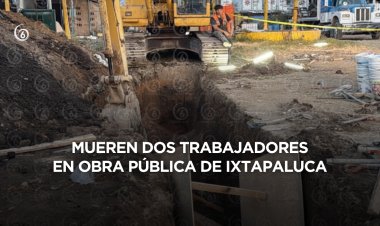 Colector colapsa en Ixtapaluca; mueren dos obreros