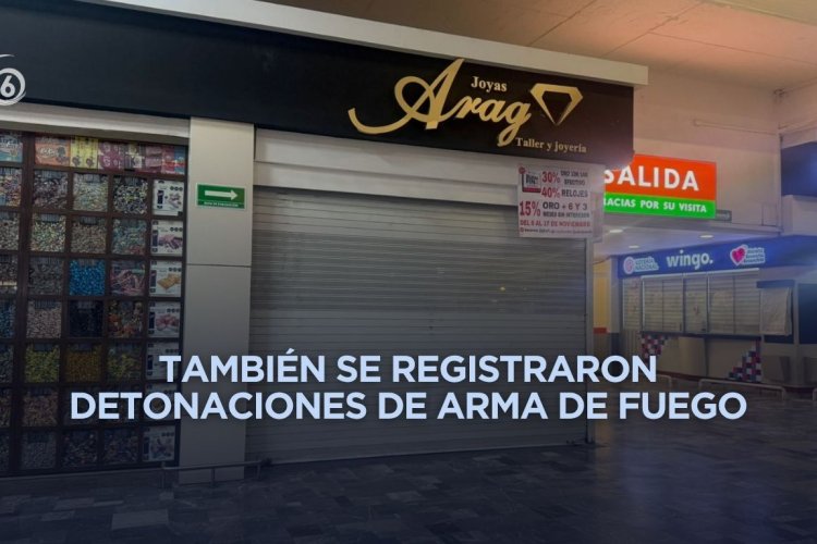 Sujetos armados roban joyería de Plaza San Jerónimo en la Álvaro Obregón
